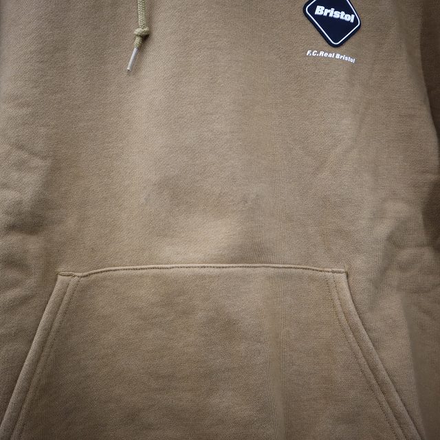 【中古】F.C.Real Bristol FCRB LOGO PULLOVER SWEAT HOODIE パーカー XL CAMEL キャメル FCRB-202060 メンズ