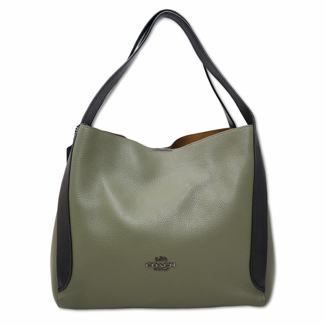 【中古】コーチ COACH 76088 レザー ハドリー ホーボー カラーブロック 肩掛け ショルダーバッグ レディース