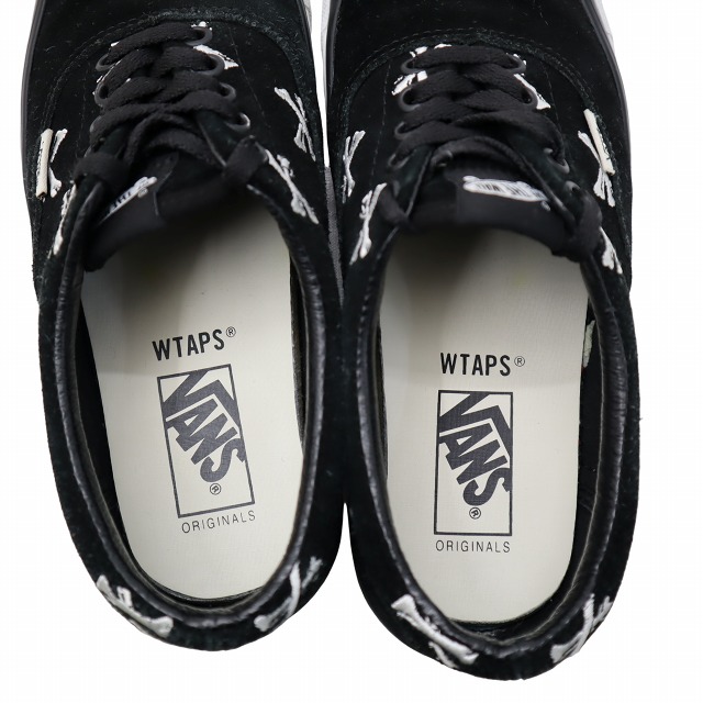 【中古】VANS 26.5cm OG ERA LX WTAPS BONES スニーカー US8.5/10 BLACK ブラック VN0A4BVA20P1 メンズ