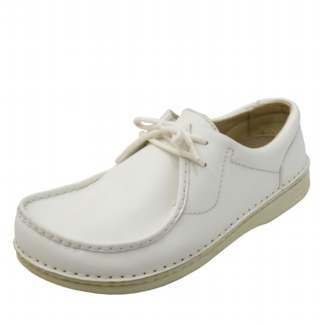 【中古】ビルケンシュトック BIRKENSTOCK 26.5cm パサデナ チロリアンシューズ レザーシューズ 41 WHITE ホワイト 405 メンズ