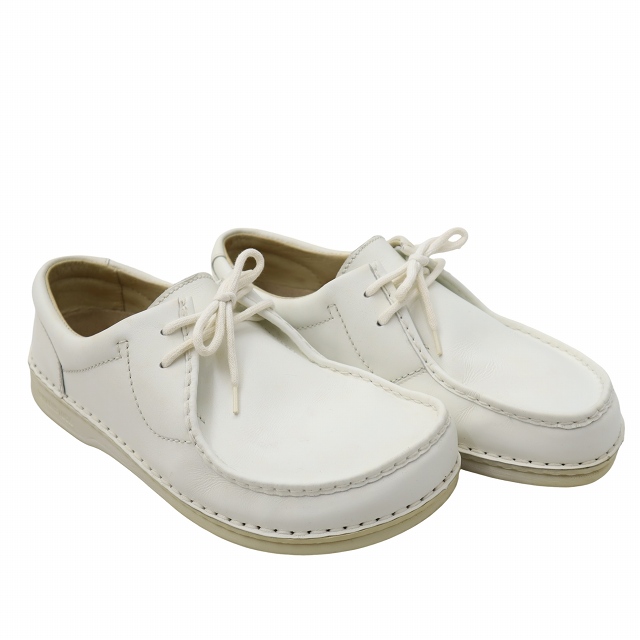 【中古】ビルケンシュトック BIRKENSTOCK 26.5cm パサデナ チロリアンシューズ レザーシューズ 41 WHITE ホワイト 405 メンズ