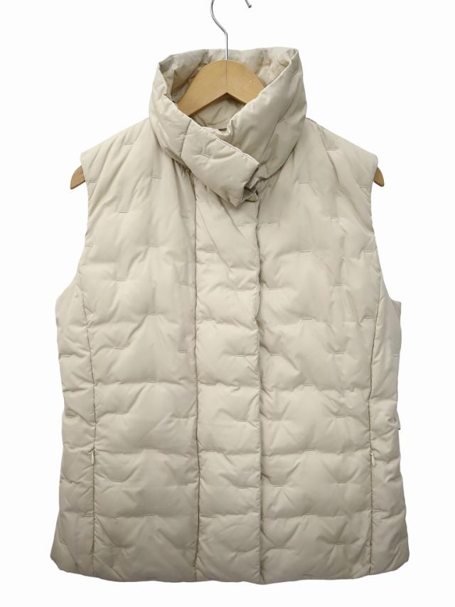 【中古】マックスマーラ ウィークエンドライン LINE LIGHT PADDING ハイネック 中綿 ベスト 38(M) BEIGE(ベージュ)