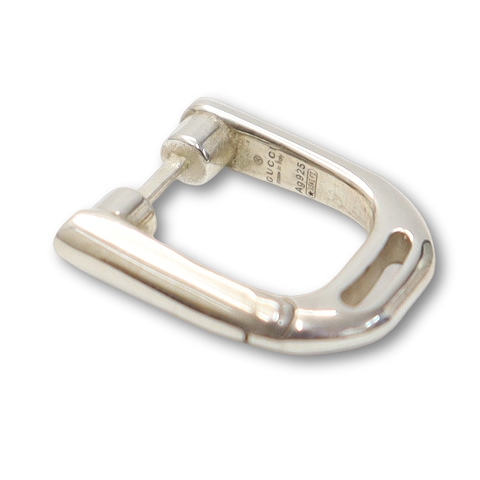 【中古】グッチ GUCCI 839732 925 シルバー グッチ スタッファ スモール フープ ピアス SILVER(シルバー)_3