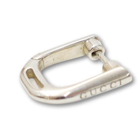 【中古】グッチ GUCCI 839732 925 シルバー グッチ スタッファ スモール フープ ピアス SILVER(シルバー)_5