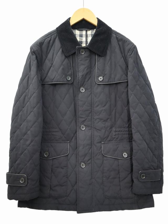 【中古】バーバリー ロンドン BURBERRY LONDON 中綿 キルティング ジャケット L BLACK(ブラック) 秋冬 メンズ
