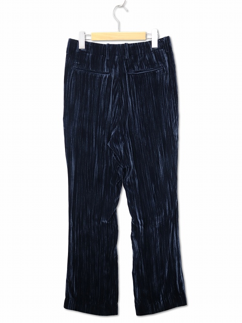 【中古】未使用品 ジエダ WRINKLE VELVET STRAIGHT SLACKS リンクル ベルベット ストレート スラックス パンツ 1_1