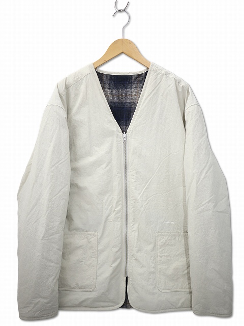 【中古】ballaholic ボーラホリック 2024AW Reversible Puff Jacket リバーシブル パフ ジャケット XL BONE WHITE