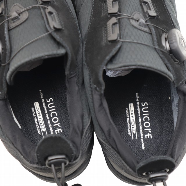 【中古】未使用品 suicoke × KEBOZ 25SS 29cm PEPPER 01 モックシューズ スニーカー US11 ブラック メンズ