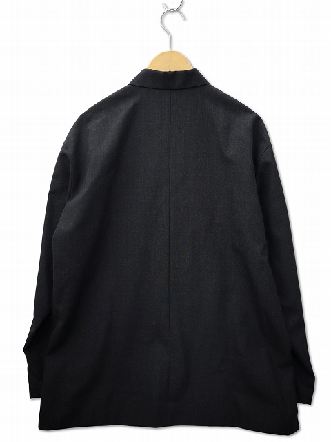 【中古】エイトン ATON トロピカル ウール オーバーサイズ シャツ 02(S) CHARCOAL(チャコール) メンズ レディース_1