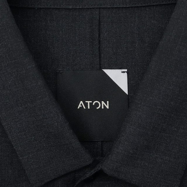 【中古】エイトン ATON トロピカル ウール オーバーサイズ シャツ 02(S) CHARCOAL(チャコール) メンズ レディース_2