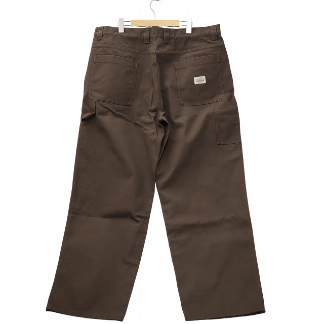 【中古】STUSSY CARPENTER PANT CANVAS キャンバス カーペンターパンツ 38 BROWN ブラウン 116722 メンズ_1