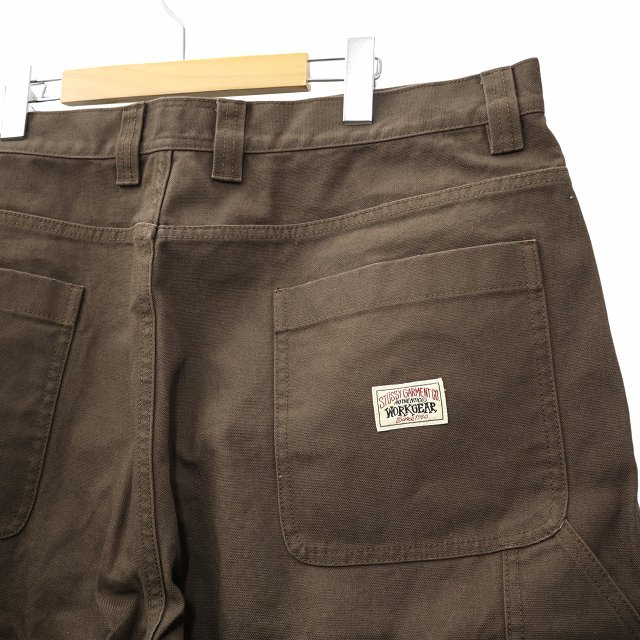 【中古】STUSSY CARPENTER PANT CANVAS キャンバス カーペンターパンツ 38 BROWN ブラウン 116722 メンズ_3