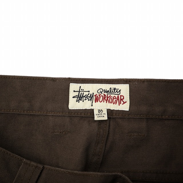【中古】STUSSY CARPENTER PANT CANVAS キャンバス カーペンターパンツ 38 BROWN ブラウン 116722 メンズ_4