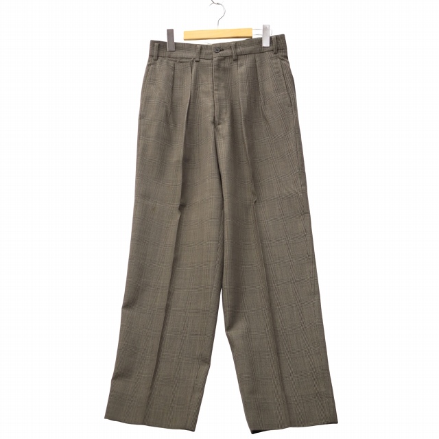 【中古】Y's for men LQ エルキュー 総裏 開き見せ シングル 2B グレンチェック テーラードジャケット M ベージュ_4