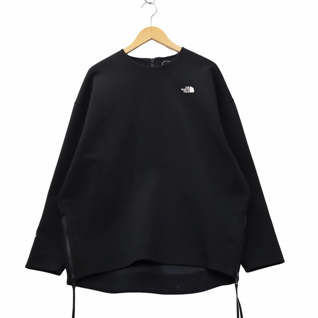 【中古】THE NORTH FACE × HYKE TEC AIR BIG TOP テックエア ビッグ トップ カットソー S (K)ブラック レディース