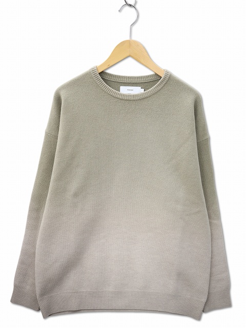 【中古】グラフペーパー 2025AW Gradient Dyed Wool Crew Neck Knit グラディエント ダイド ウール ニット セーター 1