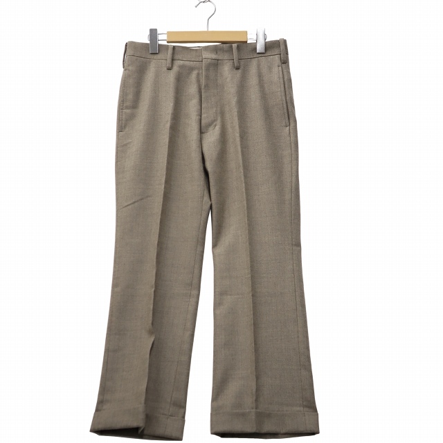 【中古】24SS TANGENT PEPE 2/40 ウール サージ ノープリーツ パンツ 44 ベージュ Tan-24-P-24221 メンズ