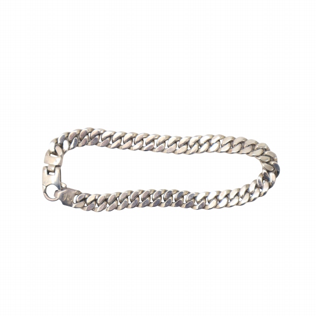 【中古】SATURNO サツルノ SV925 シルバーチェーン ブレスレット SILVER シルバー メンズ