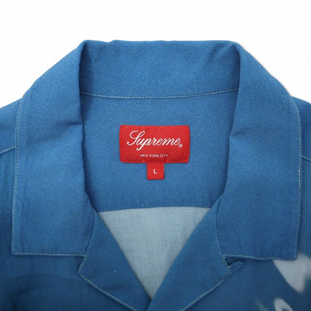 【中古】シュプリーム SUPREME Blow Back Rayon S/S Shirt ブロウ バック レーヨン 半袖 オープンカラー シャツ L_2