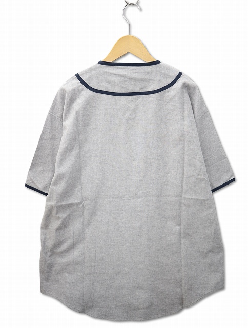 【中古】未使用品 WTAPS 2025SS LEAGUE / SS / COTTON. TWILL 半袖 オーガニックコットン ベースボール シャツ 02(M)_1