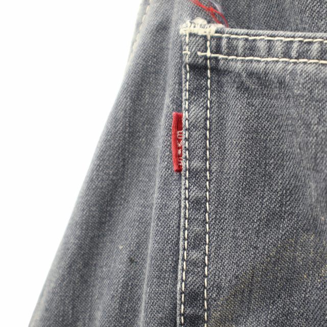 【中古】エヴィス EVISU 90s ヴィンテージ カモメペイント デニム オーバーオール INDIGO インディゴ メンズ_3