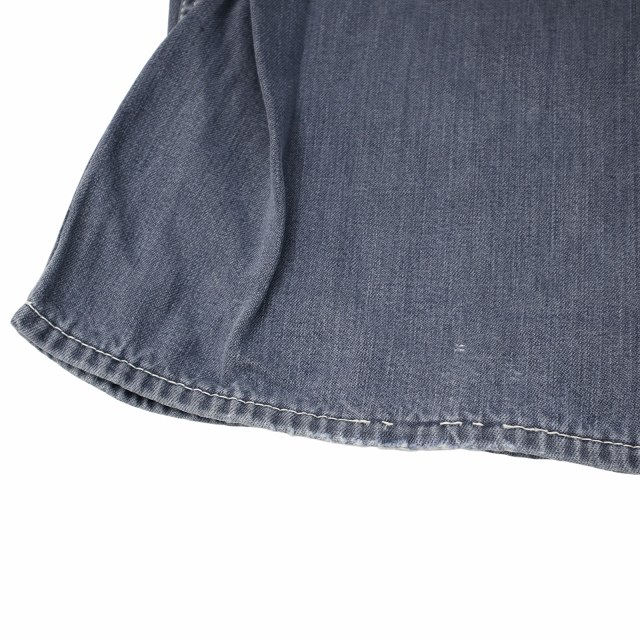 【中古】エヴィス EVISU 90s ヴィンテージ カモメペイント デニム オーバーオール INDIGO インディゴ メンズ_7