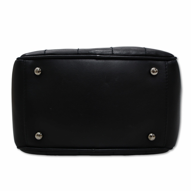【中古】シャネル CHANEL レザー チョコバー ハンドバッグ BLACK(ブラック) 7番台 レディース_2