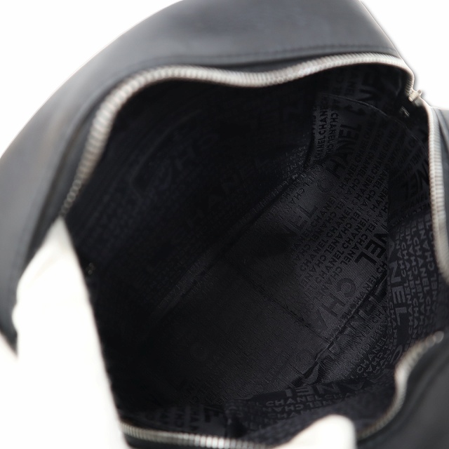 【中古】シャネル CHANEL レザー チョコバー ハンドバッグ BLACK(ブラック) 7番台 レディース_3