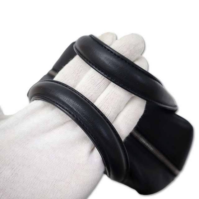 【中古】シャネル CHANEL レザー チョコバー ハンドバッグ BLACK(ブラック) 7番台 レディース_5