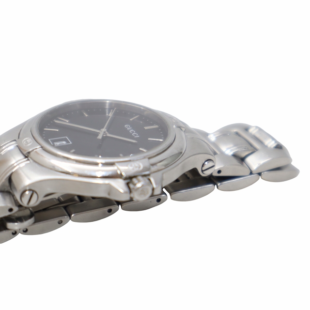 中古】グッチ GUCCI デイト ダブルG クオーツ 腕時計 SILVER シルバー