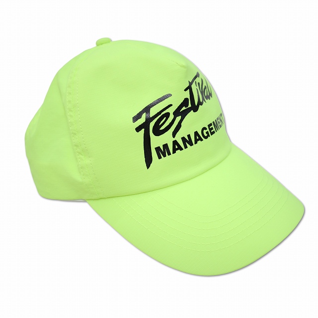 【中古】未使用品 New Manual ニューマニュアル 2026SS TRADE FAIR CAP B プリント ナイロン キャップ F YELLOW_1