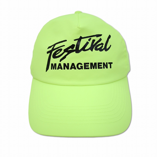 【中古】未使用品 New Manual ニューマニュアル 2026SS TRADE FAIR CAP B プリント ナイロン キャップ F YELLOW_2