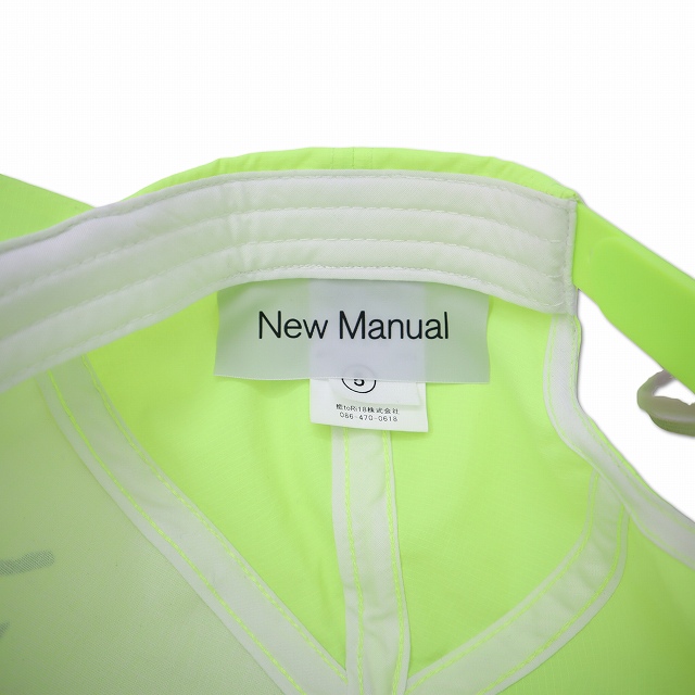 【中古】未使用品 New Manual ニューマニュアル 2026SS TRADE FAIR CAP B プリント ナイロン キャップ F YELLOW_4
