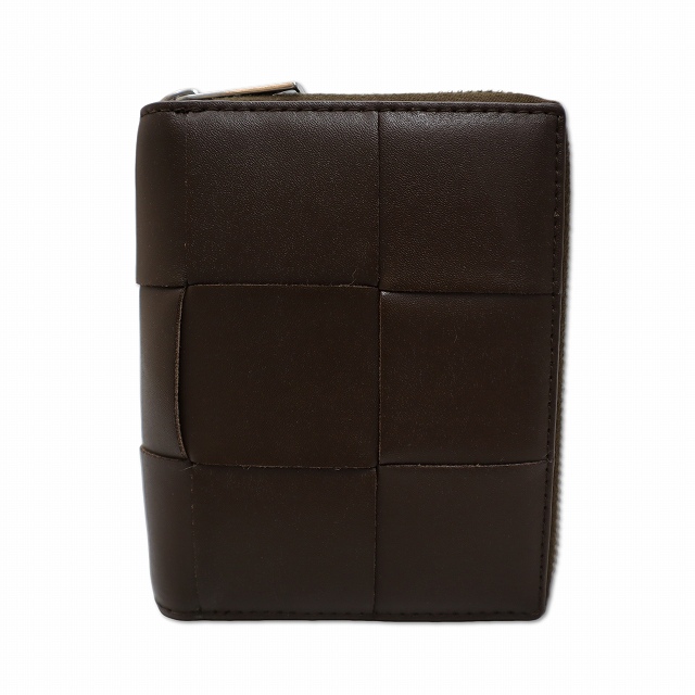 【中古】ボッテガヴェネタ BOTTEGA VENETA 708614 イントレチャートレザー カセット ジップアラウンドウォレット 財布