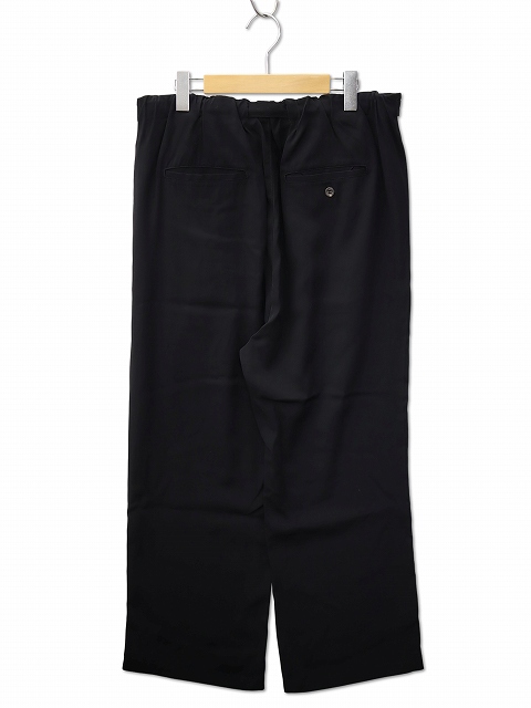 【中古】ANCELLM アンセルム 2026SS VISCOSE BELT-LESS TROUSERS ビスコース ベルトレス トラウザー パンツ 1_1