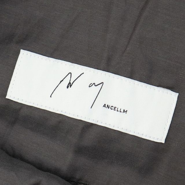 【中古】ANCELLM アンセルム 2026SS VISCOSE BELT-LESS TROUSERS ビスコース ベルトレス トラウザー パンツ 1_2