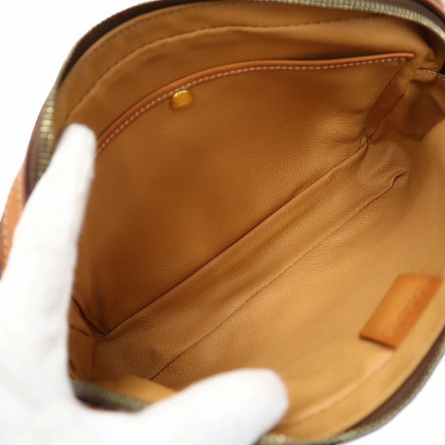 【中古】セリーヌ CELINE ヴィンテージ PVC/レザー マカダム柄 セカンドバッグ メンズ_3