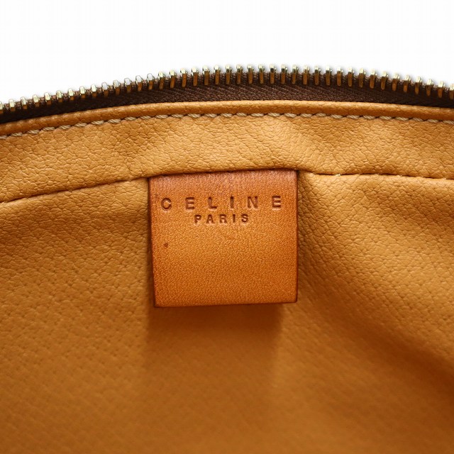 【中古】セリーヌ CELINE ヴィンテージ PVC/レザー マカダム柄 セカンドバッグ メンズ_4