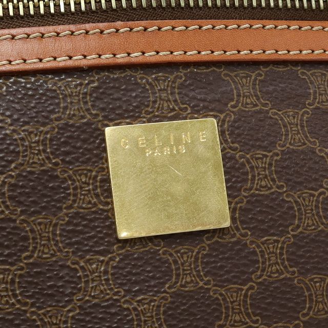 【中古】セリーヌ CELINE ヴィンテージ PVC/レザー マカダム柄 セカンドバッグ メンズ_5