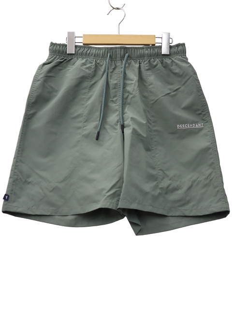 【中古】 DESCENDANT 2026SS DBS ナイロン ビーチショーツ ショートパンツ 2 GRAY グレー 261TQDS-PTM03 メンズ