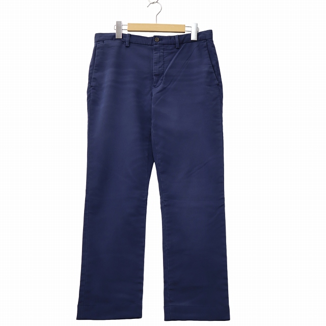 【中古】Polo by Ralph Lauren スリムフィット 製品染め コットン ジップフライ チノパンツ 30/30 ネイビー メンズ