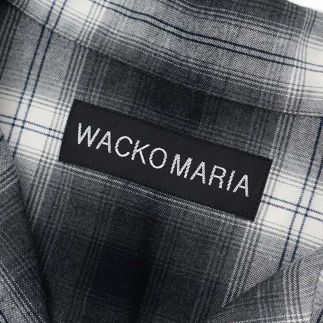 【中古】WACKO MARIA 26SS OMBRE CHECK OPEN COLLAR SHIRT L/S (TYPE-1) オンブレ チェック オープンカラー シャツ XL_2