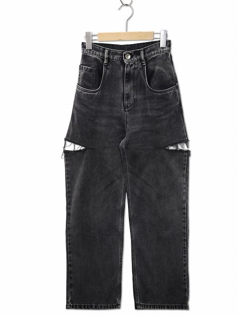 【中古】メゾンマルジェラ 1 Maison Margiela 1 スラッシュディテール カットアウト ジーンズ デニムパンツ 36(XS)