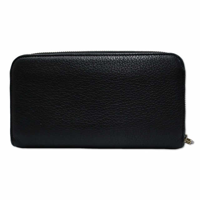 【中古】サルヴァトーレフェラガモ Salvatore Ferragamo 22C843 レザー ガンチョシティ 型押し 長財布 ウォレット_1