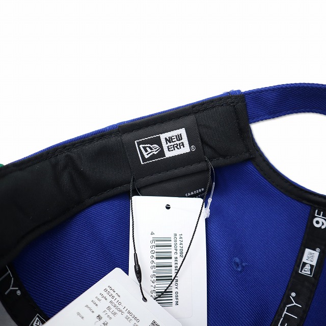 【中古】未使用品 SEE SEE×NEW ERA シーシー×ニューエラ RC950PC 9FIFTY ベースボール キャップ 帽子 BLUE(ブルー)_5