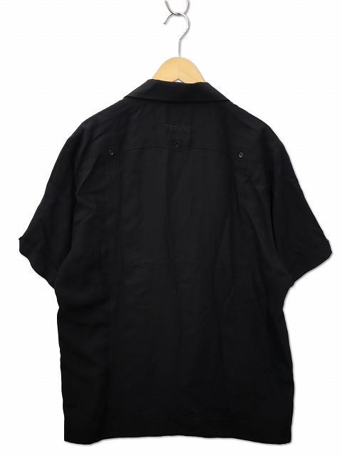 【中古】ワコマリア WACKO MARIA 2026SS CUBA SHIRT S/S 刺繍 半袖 テンセル キューバ シャツ L BLACK(ブラック)_1