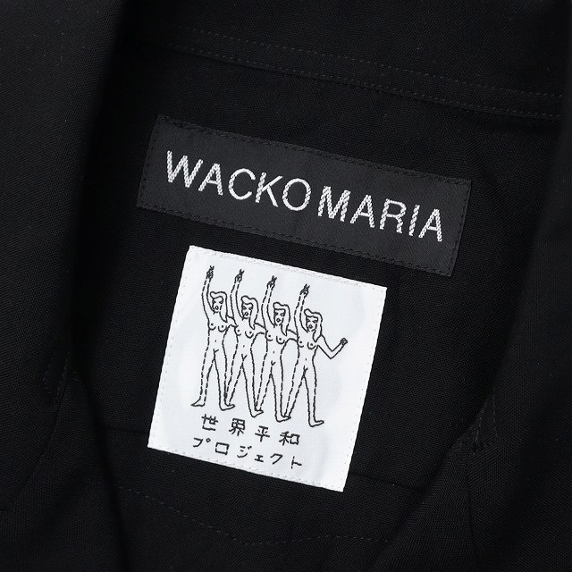 【中古】ワコマリア WACKO MARIA 2026SS CUBA SHIRT S/S 刺繍 半袖 テンセル キューバ シャツ L BLACK(ブラック)_2