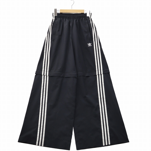 【中古】アディダス adidas Adilenium 時季 2 厚地の外套大きさ ジップオフ 貨物自動車ズボン下 S 黒いこと メンズ