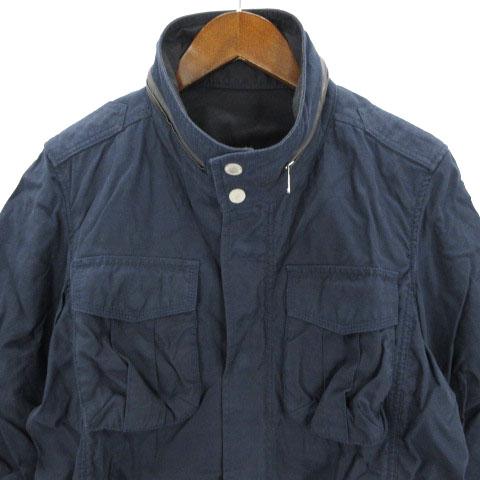 中古 アバハウス Abahouse ミリタリージャケット スタンドカラー 無地 紺 ネイビー 2 メンズの通販はau Pay マーケット ブランド古着のベクトル