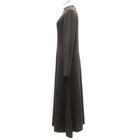 中古 未使用品 スタイルミキサー Stylemixer ワンピース ロング マキシ ハイネック ニット 長袖 焦茶 ブラウン F レディースの通販はau Pay マーケット ブランド古着のベクトル